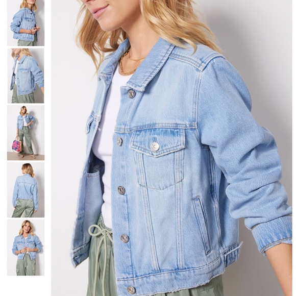 NEW ⭐️ PAIGE VIVIENNE RELAXED DENIM JACKET SIZE M - Picture 4 of 13